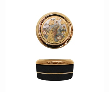 Шкатулка 7,5см. Павлины в саду M