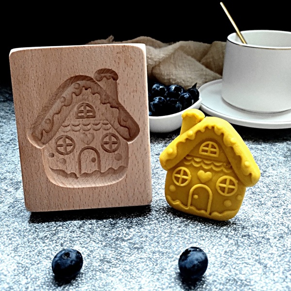 Пряничная доска 10*10*2см дерево, Домик