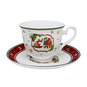 Чайная пара 220 мл, Рождество