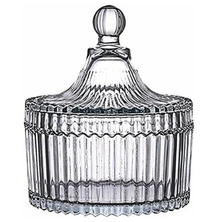 Сахарница стекло с крышкой 13,5*16см