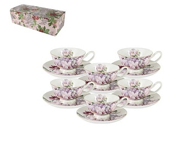 Набор чашек 200мл. 12 предметов Райский сад