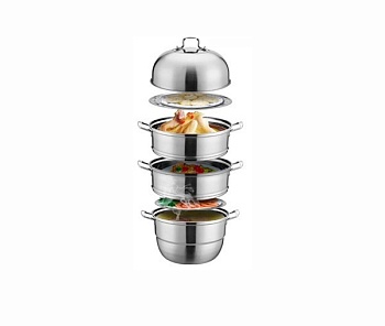 Мантоварка 29,5см. 2 слоя+2 вкладыша+доп предметы Ball