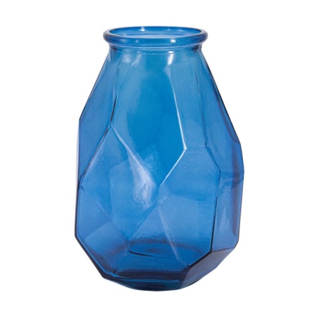 Ваза 30см, голубая Origami