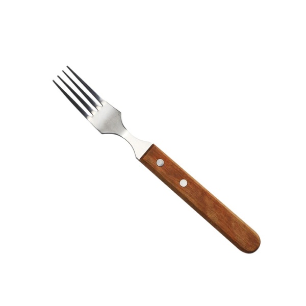 Вилка для стейка деревянная, 20см.
