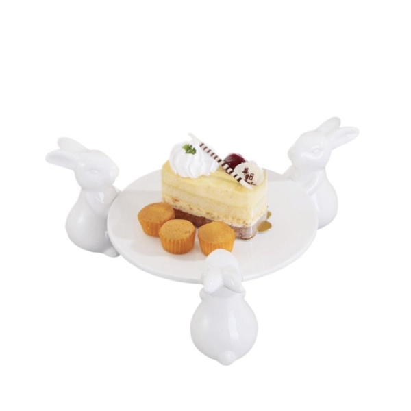 Тортница 19*9,5см. 3 ноги Зайцы