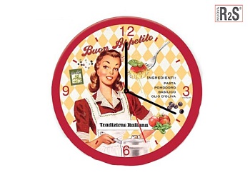 Часы 32см. настенные, Vintage Spaghetti