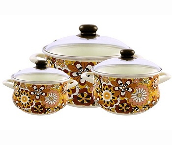 Набор кастрюль 6 предметов Шоколадница