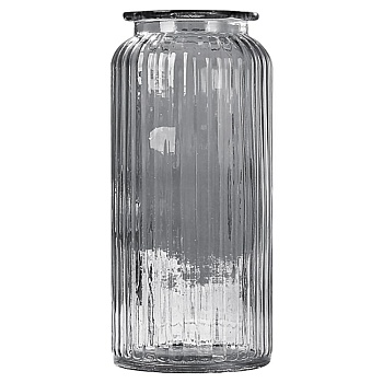 Ваза 24см, серая Jar