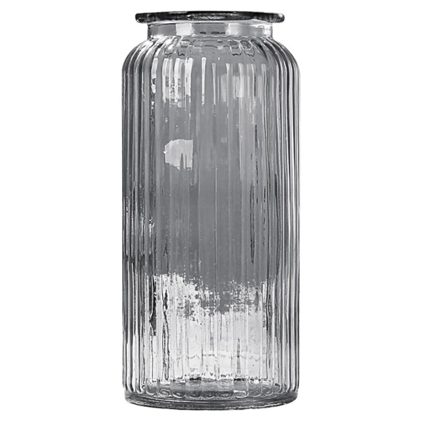 Ваза 24см, серая Jar