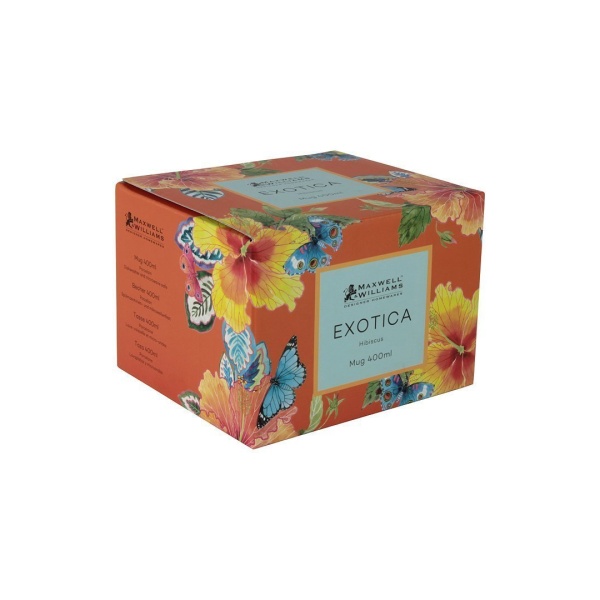 Кружка 0,4л. красная Экзотика