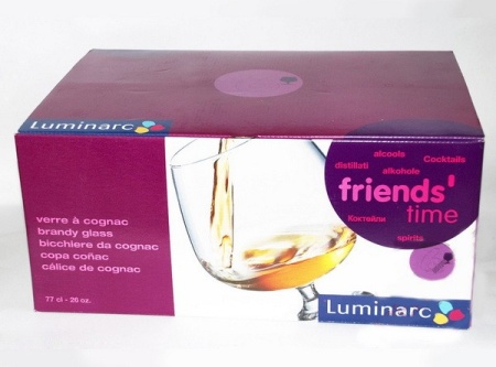 Рюмка для бренди 6штук  770мл La Gave