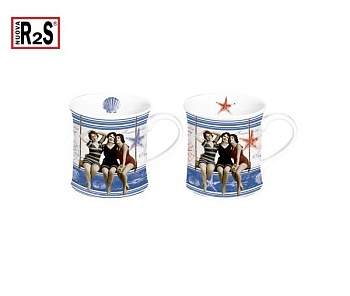 Набор Кружек 2шт 320мл. A La Mer в подарочной упаковке