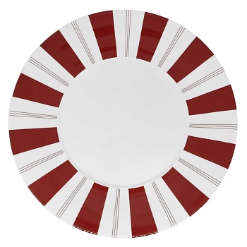 Тарелка 28см Tuxedo Red