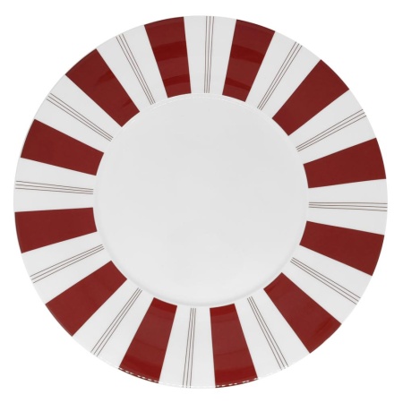Тарелка 28см Tuxedo Red