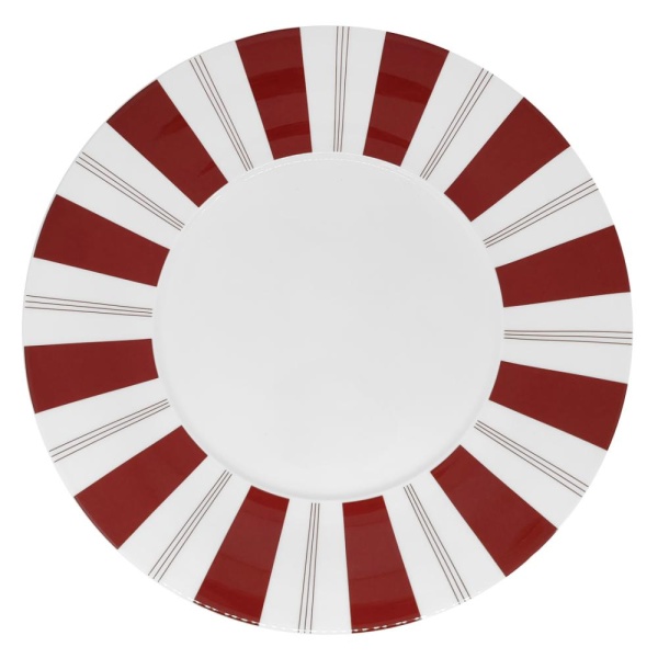 Тарелка 28см Tuxedo Red