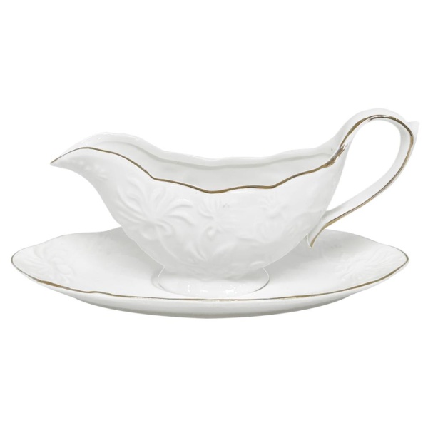 Соусник с блюдцем