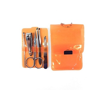 Набор маникюрный розовый 5 предметов