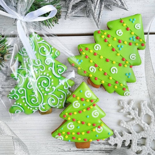 Форма для печенья, 5предметов пластик Елка