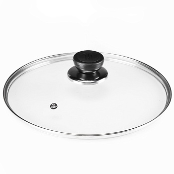 Крышка 32 см стекло пластиковая ручка