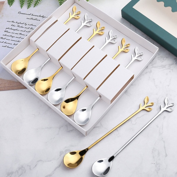 Ложка чайная 6 шт 16,5 см Веточка