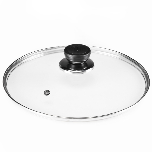 Крышка 32 см стекло пластиковая ручка