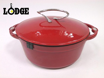 Кастрюля с крышкой 4л. 25см. Red