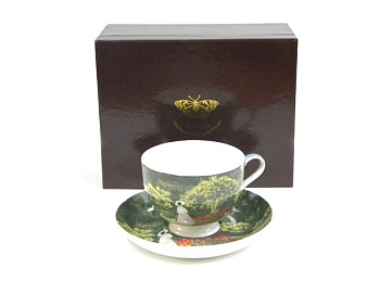 Чаная пара 1персона 210мл. Round Дама в саду