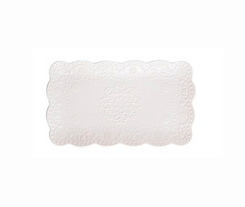 Блюдо прямоугольное  26*15см. Кружево