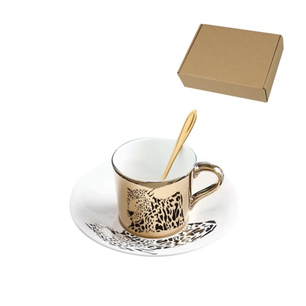 Чайная пара 220мл. Леопард
