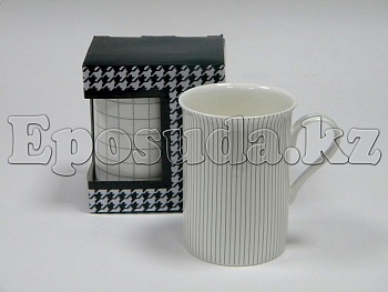 Кружка 290мл. Белая в полоску