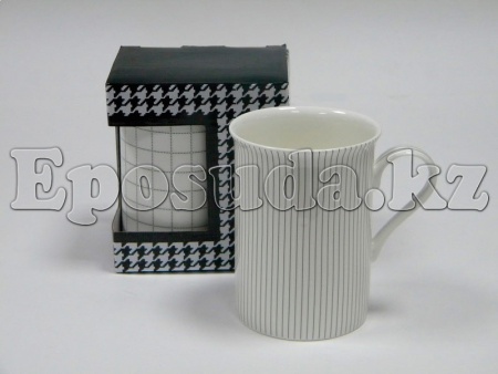 Кружка 290мл. Белая в полоску