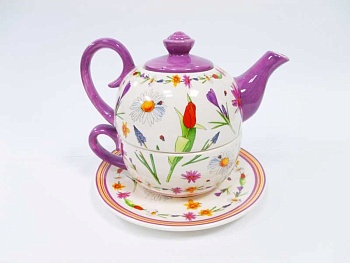 Набор чайный 3 предмета Flowers(Цветы)