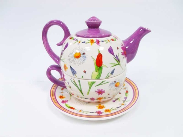Набор чайный 3 предмета Flowers(Цветы)