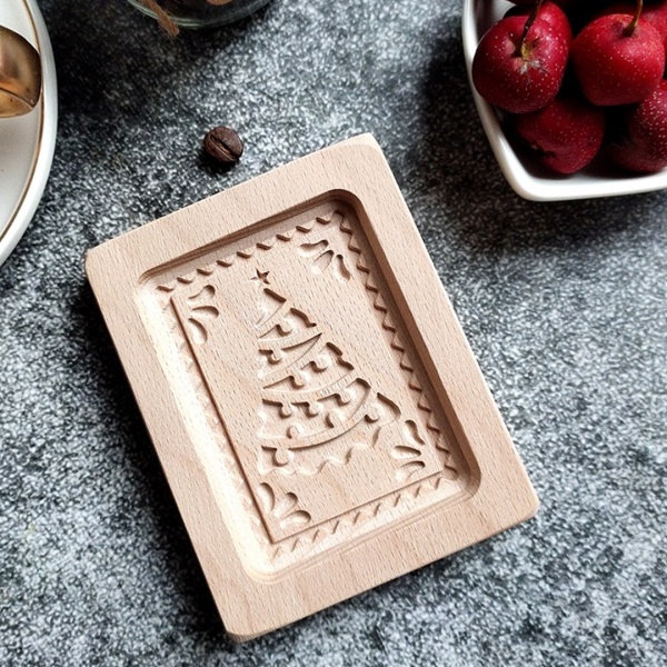 Пряничная доска 10*8*2см дерево, Картинка Елка