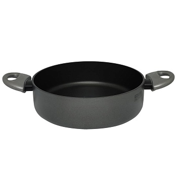 Сковорода высокая антипригарная 24см. 2 ручки Platino