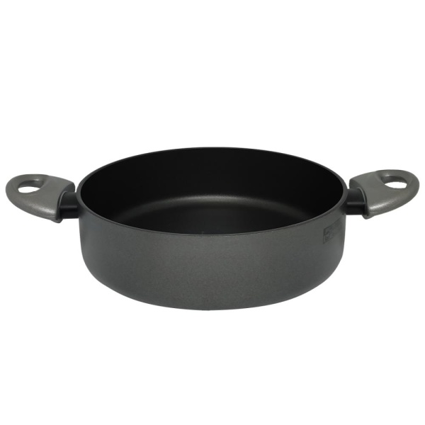 Сковорода высокая антипригарная 24см. 2 ручки Platino