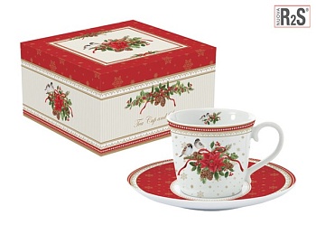 Чайная пара 200мл. Spirit of Cristmas