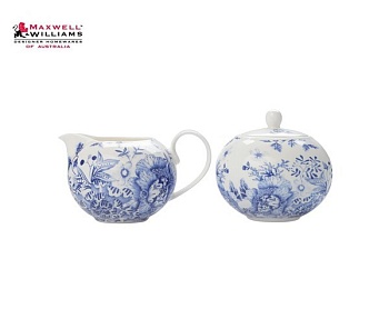 Набор 2 предмета молочник, сахарница Цветочная поляна