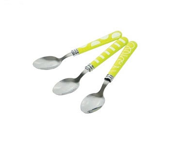 Ложка чайная зеленая. Zigzag