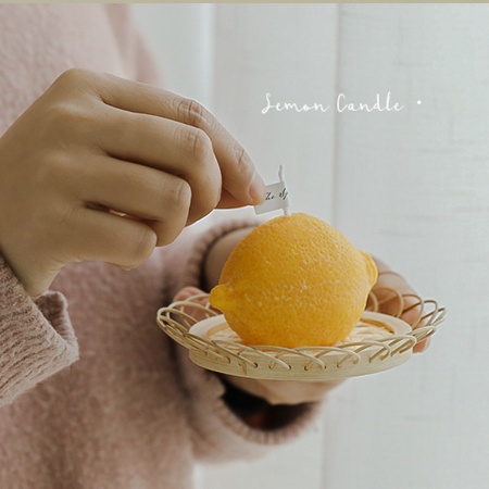 Свеча ароматическая 6,5*7 см лимон