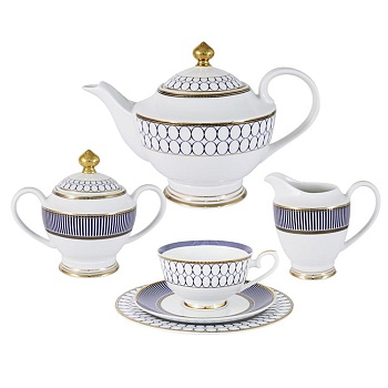 Сервиз чайный 40 предметов 12 персон Адмиралтейский