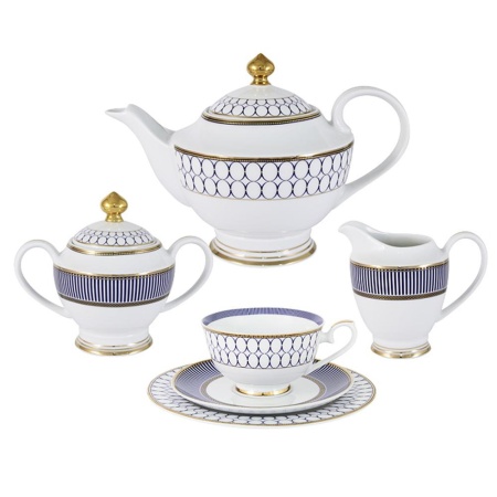 Сервиз чайный 21 предмет 6 персон Адмиралтейский