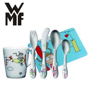 Набор детский столовые приборы 6 предметов The Pepples Набор детский столовые приборы 6 предметов The Pepples