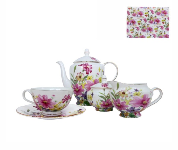 Сервиз чайный 15 предметов 6 персон Весна