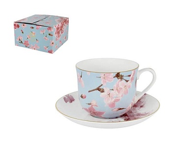 Бульонница 2 предмета 450мл. голубая Сакура