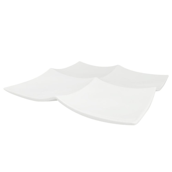 Менажница 4 отделения 25см. плосккая Quadrato