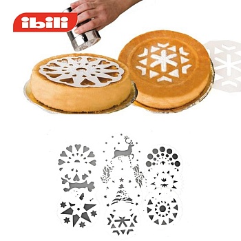 Трафарет для пирога 10шт пластик