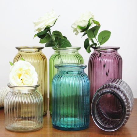 Ваза 24см, серая Jar