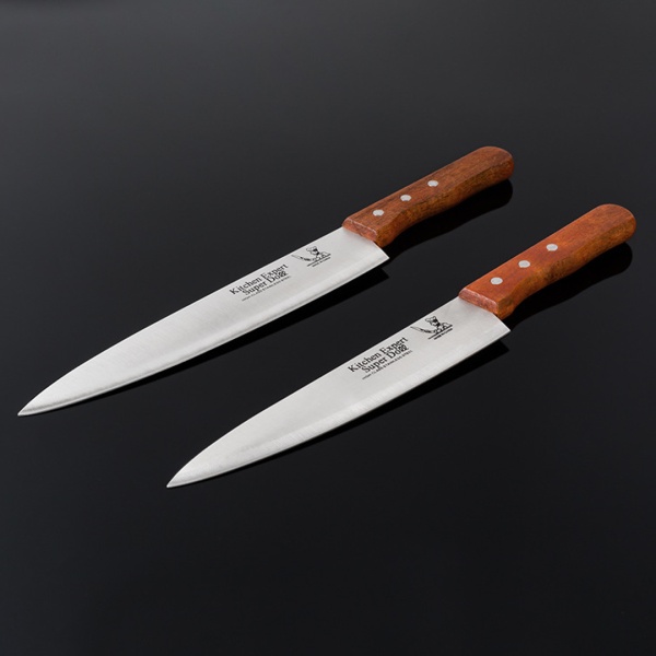 Нож для повара 15см. деревянная ручка