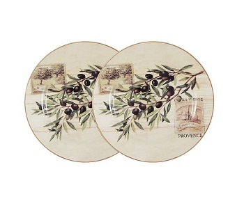 Тарелка 2 предмета 25см. Оливки